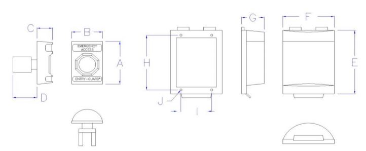 ETG-EA-FC Entry-Guard™ Emergency Access Switch with Weatherproof Cover